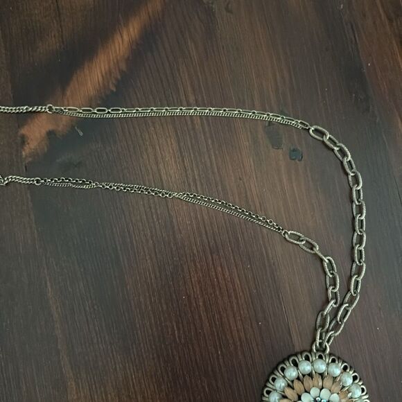 Bohm Vintage Pendant Necklace Pearls Stones - Picture 7 of 12